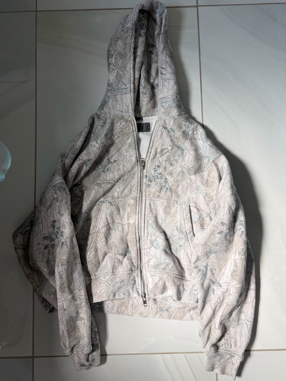 Abercrombie and Fitch Essential Cropped Full-Zip Hoodie